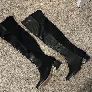 Calvin Klein Elegant Black Over-the-Knee Boots